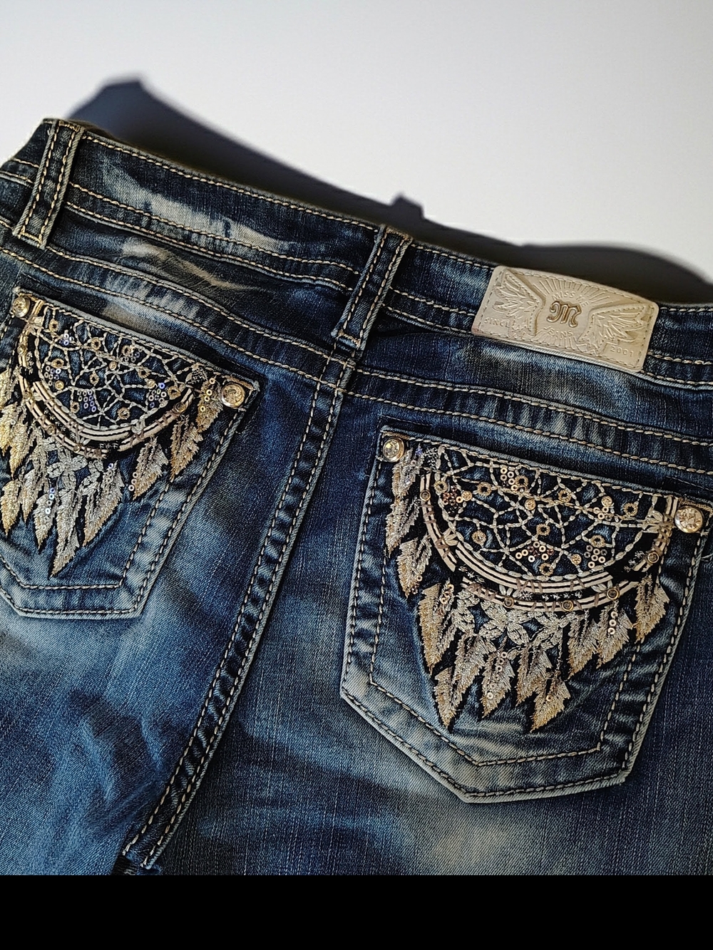 Miss Me Jeans with Embellished Back Pockets - Picture 3 of 4